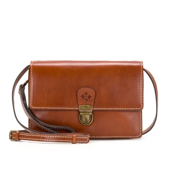 Patricia Nash Handbags - PATRICIA NASH Lanza Leather Crossbody/Clutch Bag
